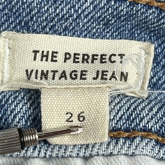 Madewell Womens the Perfect Vintage Light Wash Jeans Sz 26 - Picture 7 of 8